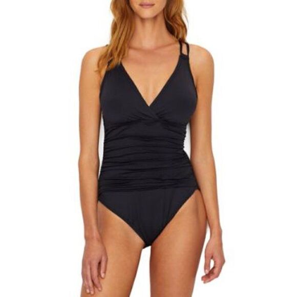 New. La Blanca ruched tummy control swimsuit. Retails $135 - Picture 9 of 15